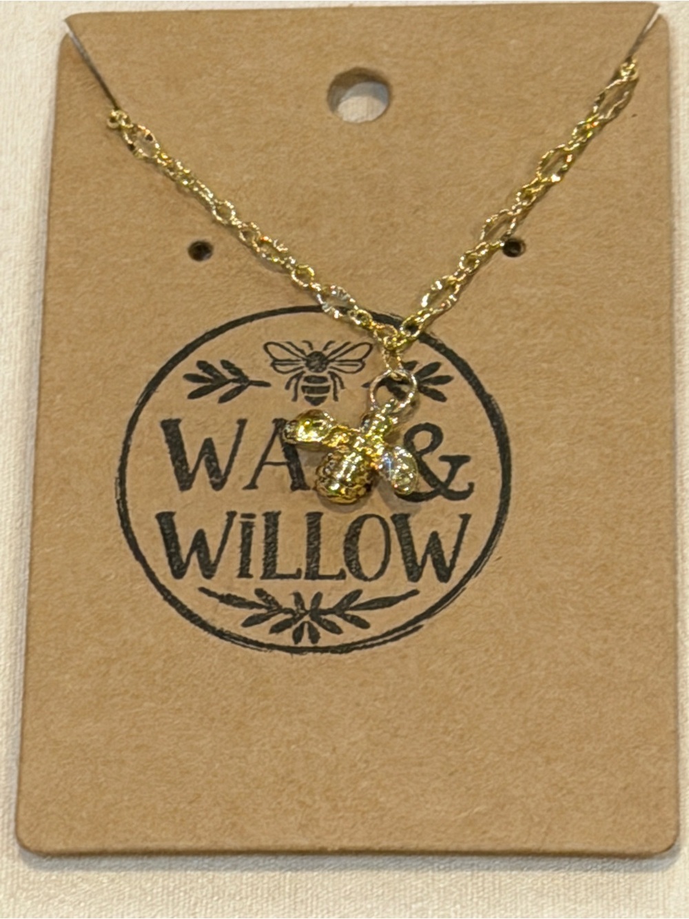New 18K Gold Filled Bee Bracelet 9”